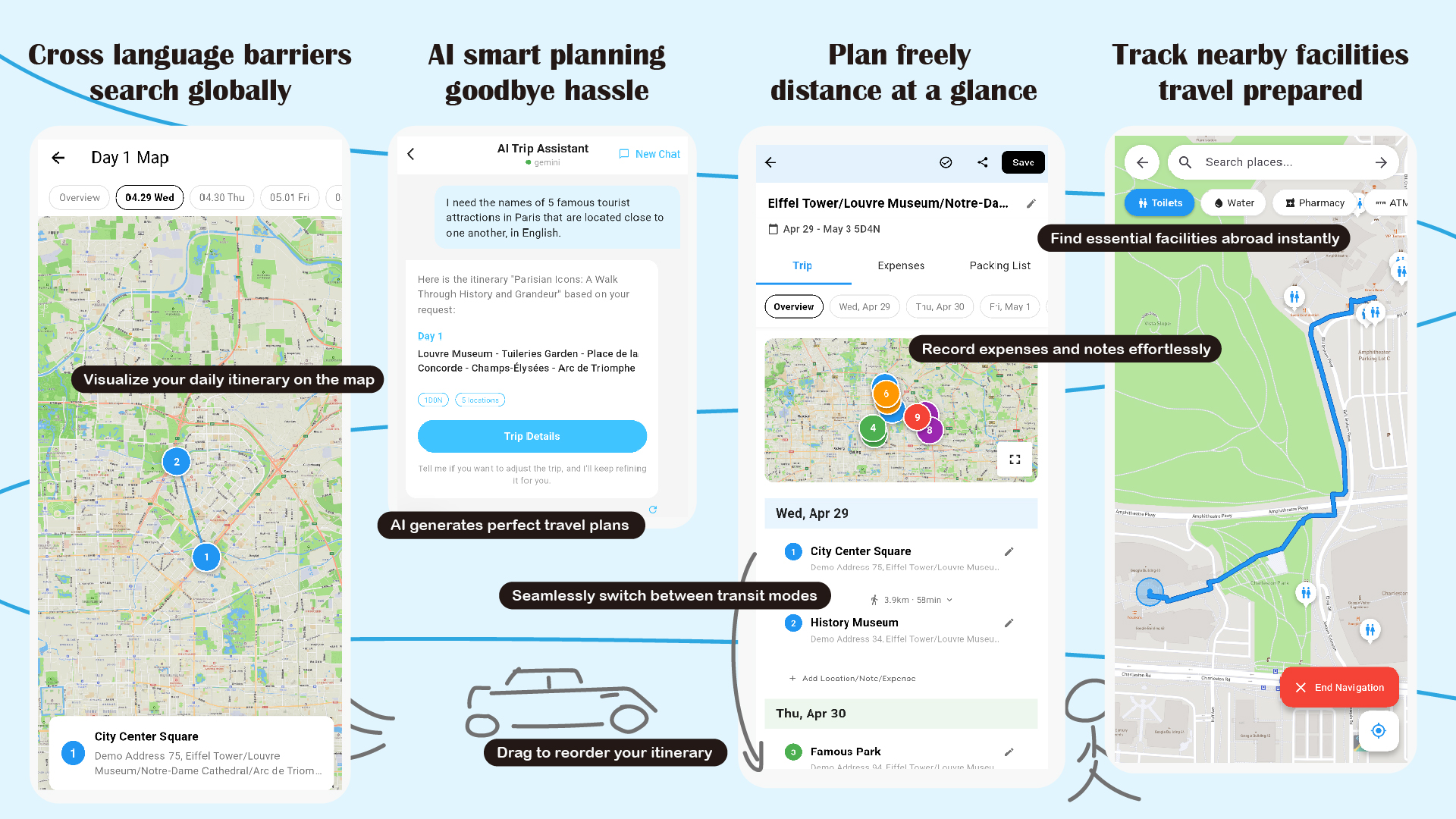 GoTraveli App Interface Preview